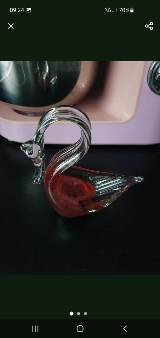 Buy & Sell Upper Gornal Dudley - Photos for vintage glass Swan paperweight