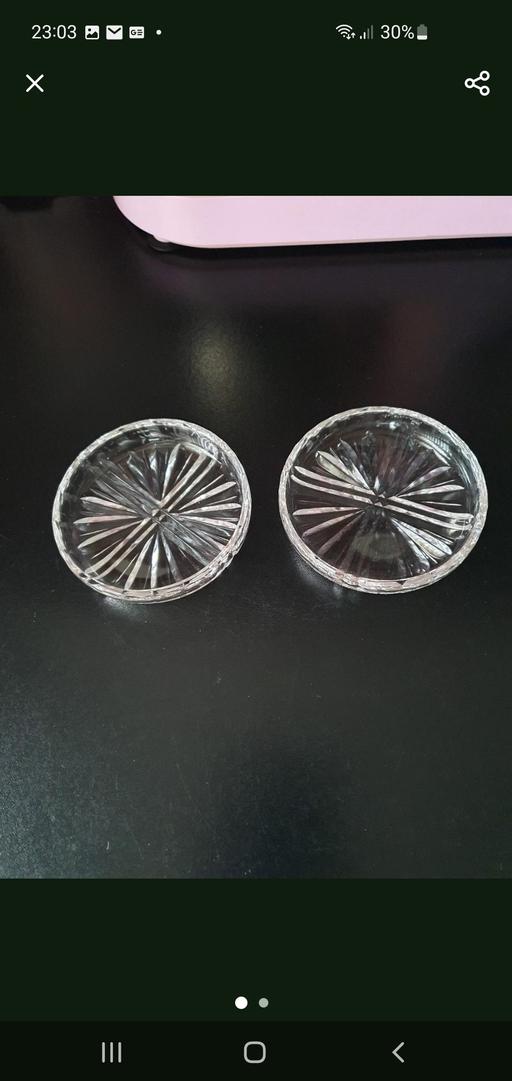 Buy & Sell Upper Gornal Dudley - Photos for pair crystal glass trinket bowls