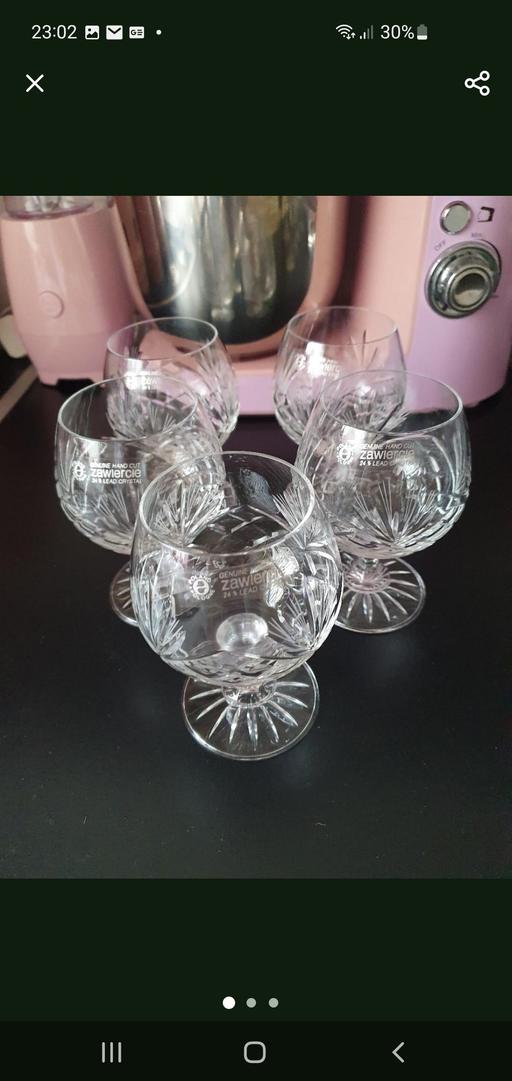 Buy & Sell Upper Gornal Dudley - Photos for vintage crystal brandy glasses set x 5
