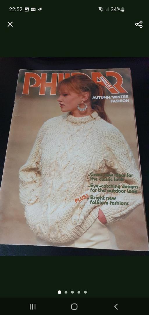 courses Lower Gornal Dudley - Photos for vintage phildar knitting book