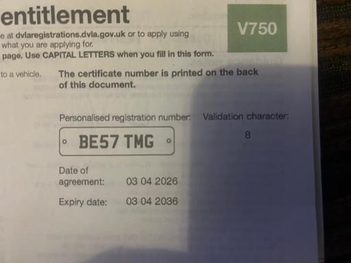 Vehicles Sound Cheshire East - Photos for Private Plate for Sale - BE57 TMG