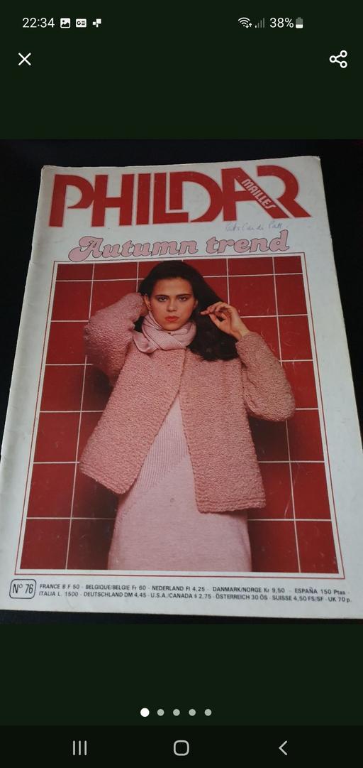 courses Lower Gornal Dudley - Photos for vintage phildar knitting book