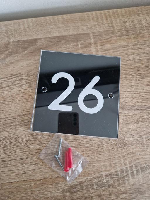 courses Hall Green Birmingham - Photos for black perspex door house number plaque