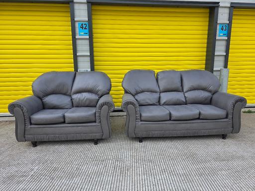 Buy & Sell Birmingham New Street Birmingham - Photos for Grey suede 3x2 sofas