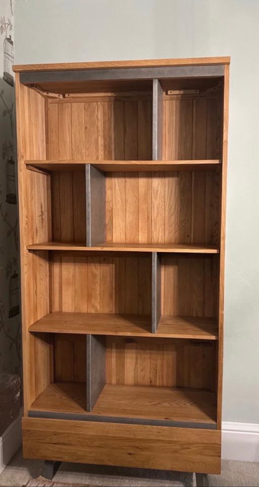 Buy & Sell - Photos for Oak and metal bookcase