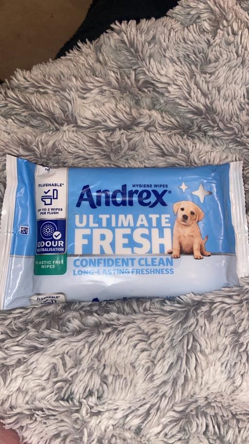  — New Andrex wipes