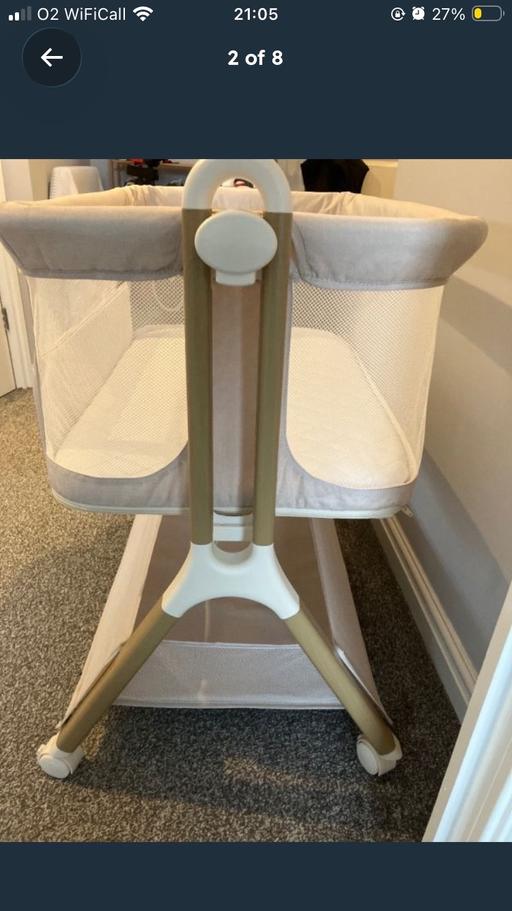 Buy & Sell Chattenden Medway - Kent - Photos for Obaby Bedside Crib - Oatmeal