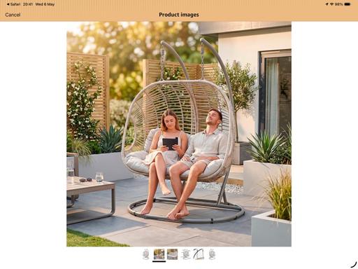 Buy & Sell Tividale Sandwell - Photos for 2 SEATER EGG CHAIR