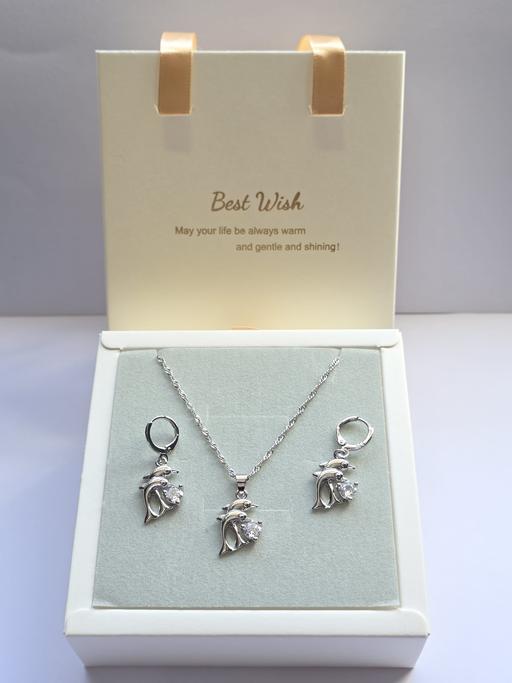 Buy & Sell Farington Moss South Ribble - Photos for S925 Silver Dolphin Necklace & Earrings Set