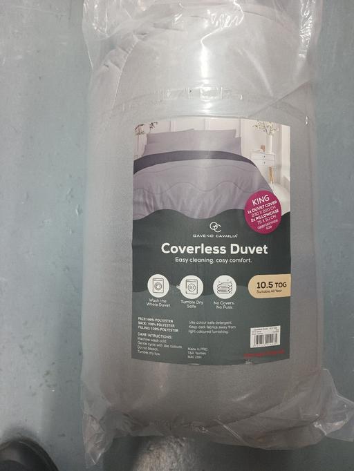 Buy & Sell Mosley Common Salford - Photos for Grey Coverless Duvet 10.5 TOG King
