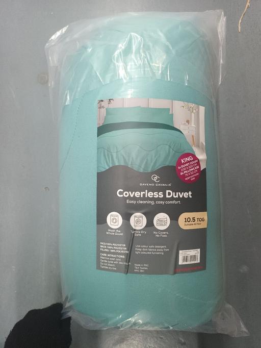 Buy & Sell Mosley Common Salford - Photos for Green Coverless Duvet 10.5 TOG King