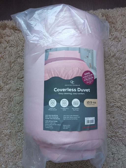 Buy & Sell Mosley Common Salford - Photos for Pink Coverless Duvet 10.5 TOG King