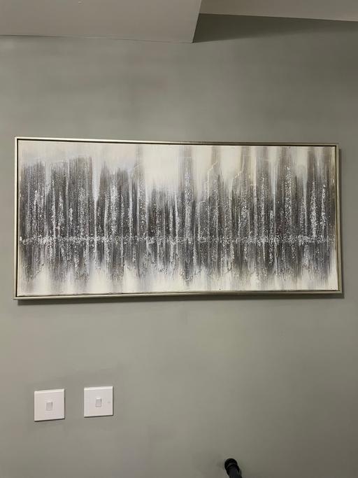 Buy & Sell Bradford City Centre Bradford - Photos for Sparkle Glitter Abstract Canvas Silver