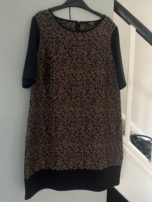 Buy & Sell Cadeby Doncaster - Photos for Ladies size 20 tunic animal print black blk