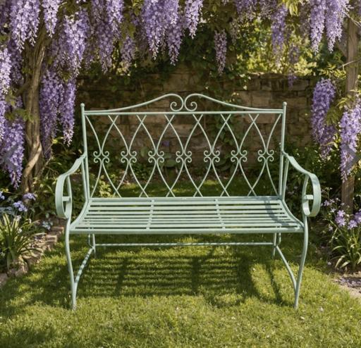 Buy & Sell New Malden Kingston upon Thames - Photos for Metal Garden Bench - Green, New, Boxed