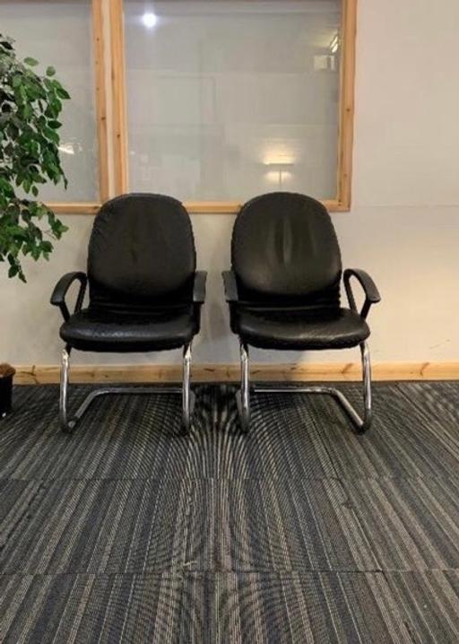 Buy & Sell Waddon South East London - Photos for Leather Cantilever Chairs