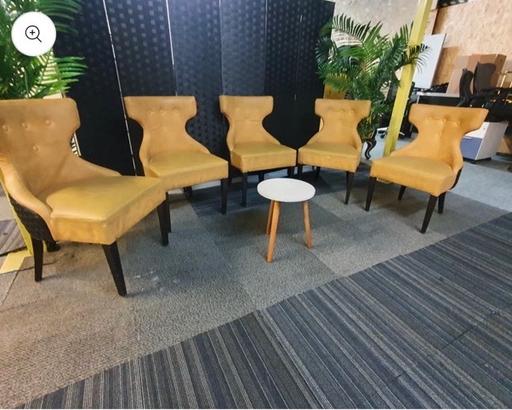 Buy & Sell Waddon South East London - Photos for Yellow Upholstered Lounge Chair