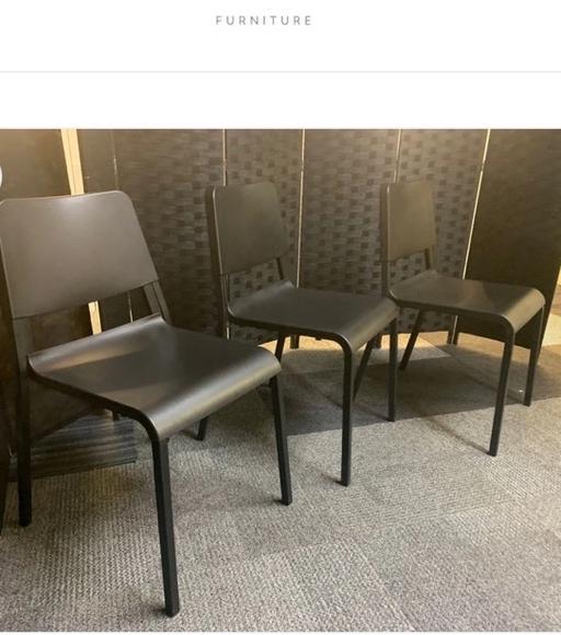 Buy & Sell Waddon South East London - Photos for Chair Black Plastic stacking chair
