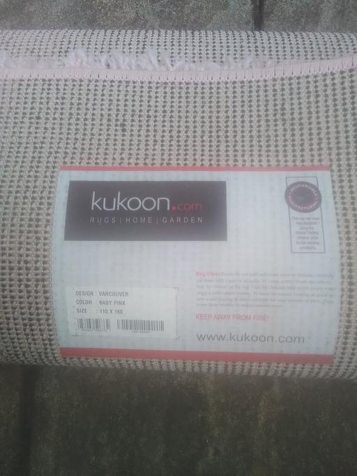 Buy & Sell Sutton Coldfield Birmingham - Photos for KUKOON BABY PINK RUG