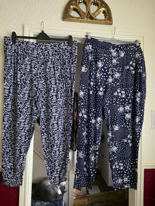 Buy & Sell Pensnett Dudley - Photos for NAVY/WHITE COMFY LOUNGE TROUSERS SZ 20 X 2