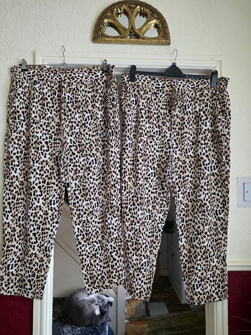 Buy & Sell Pensnett Dudley - Photos for YOURS LEOPARD PRINT SUMMER TROUSERS SZ 20 X 2