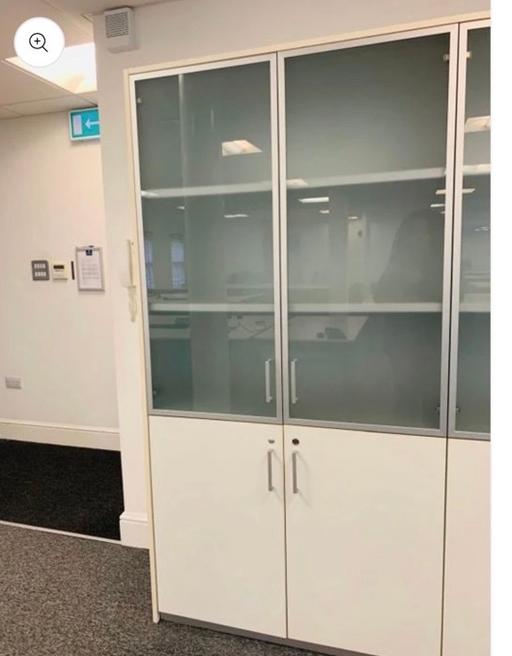 Buy & Sell Waddon South East London - Photos for Glass White Cupboard Display Bookshelves