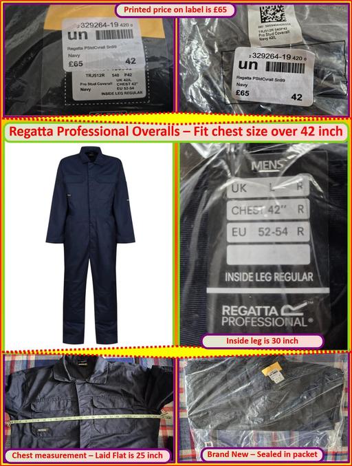 Buy & Sell Oldbury Sandwell - Photos for Regatta Overalls – 42 inch Chest. Brand New