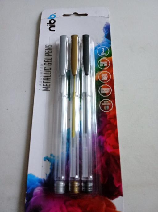 Buy & Sell Horncastle East Lindsey - Photos for new pack of 3 METALLIC GEL PENS