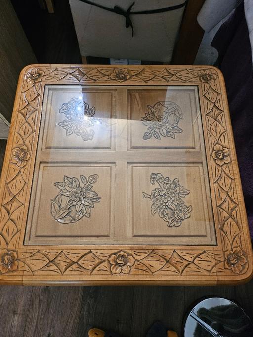 Buy & Sell Birchills Walsall - Photos for Solid Carved Oak Coffee Table