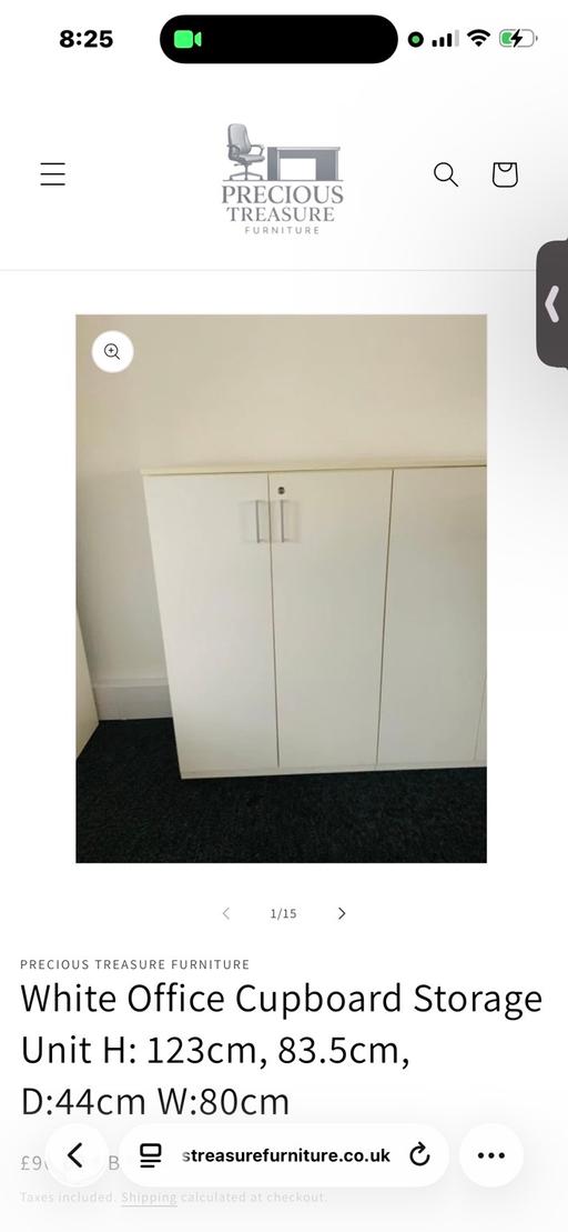 Buy & Sell Waddon South East London - Photos for White Office Cupboard Storage