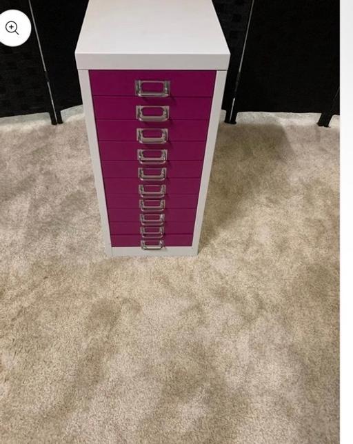 Buy & Sell Waddon South East London - Photos for Multi- Drawer pink/white Filing Cabinet