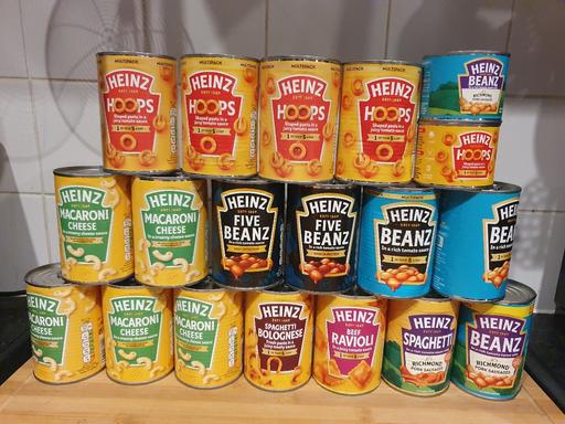 Buy & Sell Lower Sydenham South East London - Photos for tinned pasta & beans tins x 20