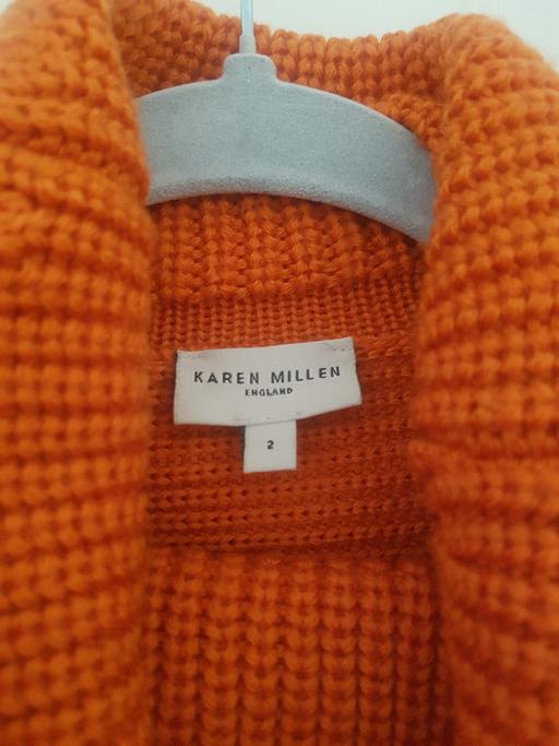  — Wool dress with Karen Millen collar.