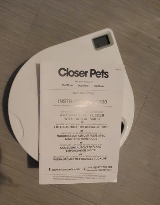  — Automatic Pet Feeder - Closer Pets
