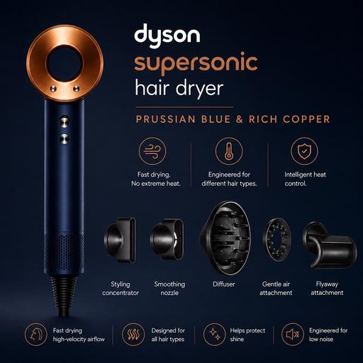 Buy & Sell Plumstead South East London - Photos for Dyson Supersonic Hair Dryer- Blue & Copper