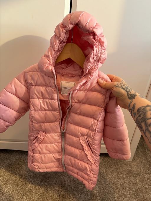 Buy & Sell Bridgwater Somerset - Photos for Pink next puffa coat 12-18m