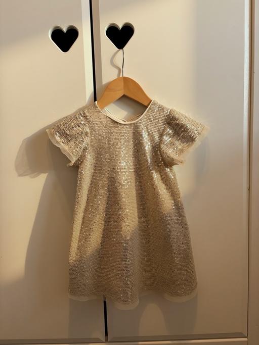 Buy & Sell Bridgwater Somerset - Photos for Gold and silver little girls party dress 18m