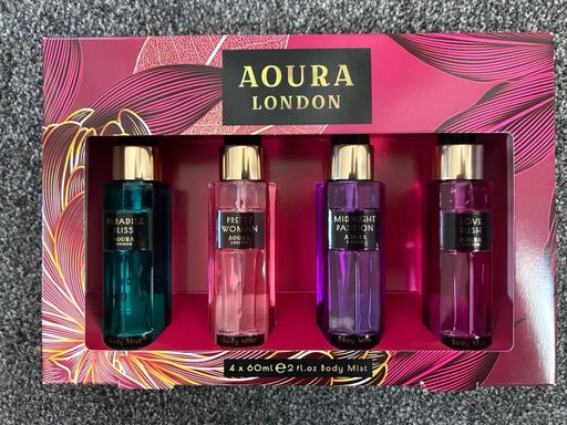 Buy & Sell Dovecot Knowsley - Photos for Aoura London body mist gift set. 4 body mist.