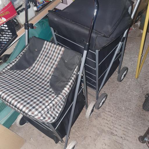 Buy & Sell Pensnett Dudley - Photos for 2 , Large Shopping Trolleys , Black & Grey .