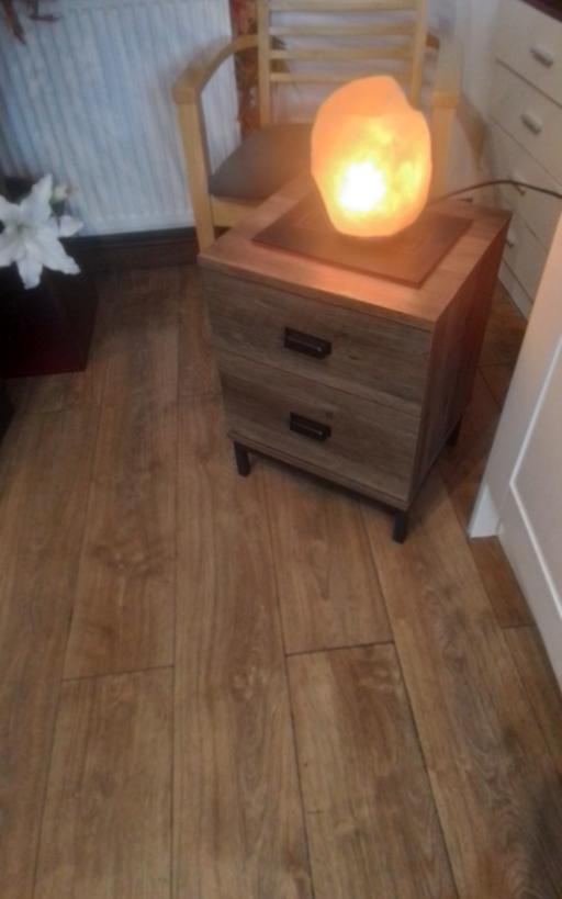 Buy & Sell Swinley Wigan - Photos for BEDSIDE DRAWERS +SALT LAMP