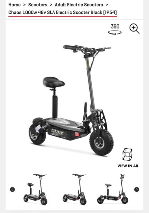 Buy & Sell Great Barr Birmingham - Photos for funbikes chaos scooter 1000w