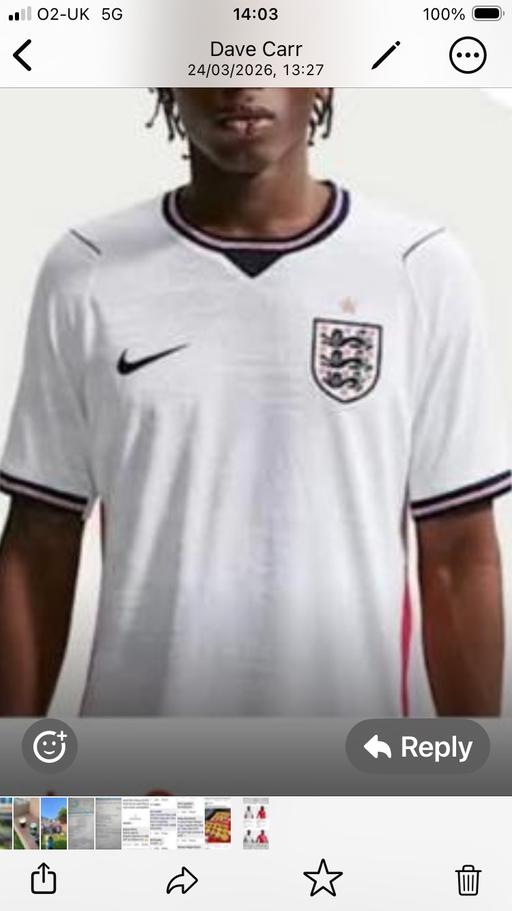 Buy & Sell Swinton Rotherham - Photos for New England shirt