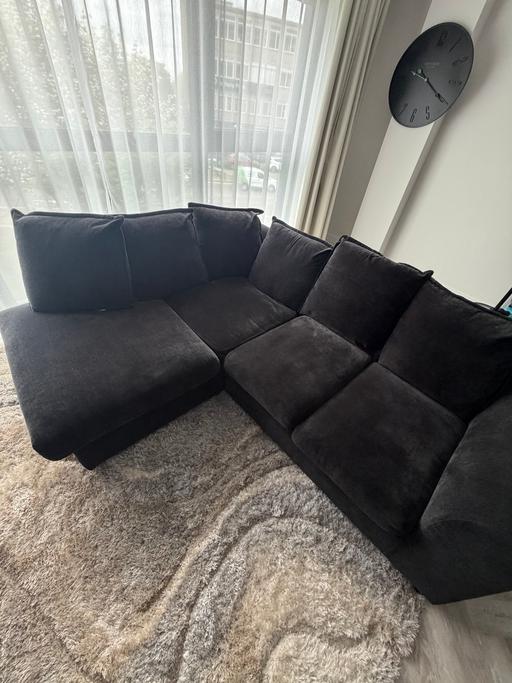 Buy & Sell Enfield North London - Photos for Charcoal left-hand sofa