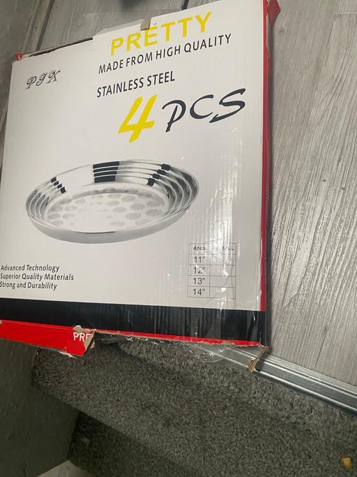 Buy & Sell Upton Park East London - Photos for PJK stainless steel 4 peiceTrays
