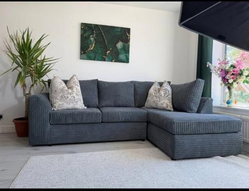 Buy & Sell Nottingham City Centre Nottingham - Photos for Jumbo Cord grey corner sofa for sale