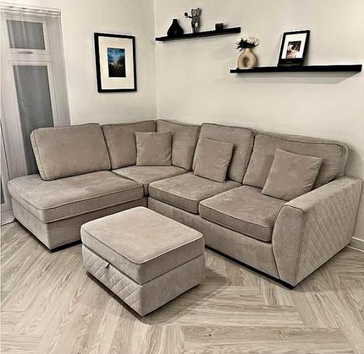 Buy & Sell Walthamstow East London - Photos for DFS corner sofa with footstool delivery avail
