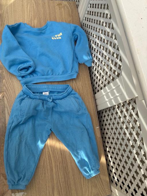  — M&S Blue Baby Joggers & Top