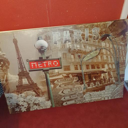 Buy & Sell Pensnett Dudley - Photos for 2 Canvases, Paris & Trees , Good Condition,