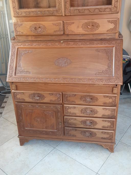 Buy & Sell Winsford Cheshire West and Chester - Photos for Carved bureau with detachable display cabinet