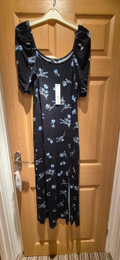 Buy & Sell Nantyglo Blaenau Gwent - Photos for ROMAN Black Floral Square Neck Maxi Dress